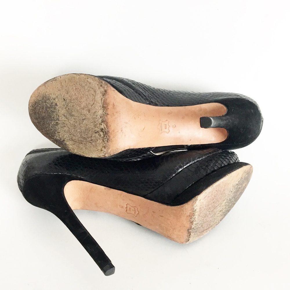 Alexandre Birman | Python Peep-Toe Pumps - image 4